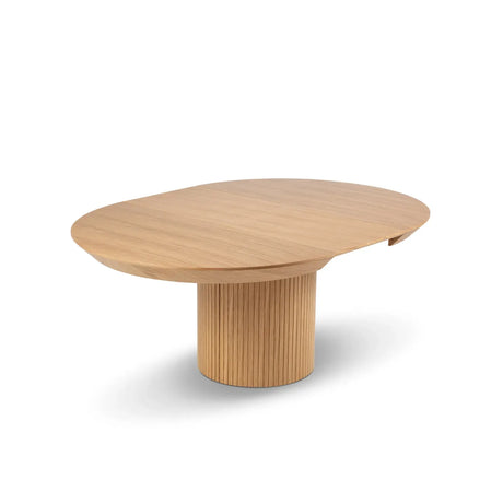 Nicole ausziehbarer Esstisch aus Eichenfurnier und Eiche, 130-180 cm - ZEN ZONE Furniture