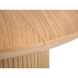 Nicole ausziehbarer Esstisch aus Eichenfurnier und Eiche, 130-180 cm - ZEN ZONE Furniture