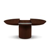 Nicole ausziehbarer Esstisch aus Eichenfurnier und Eiche, 130-180 cm - ZEN ZONE Furniture