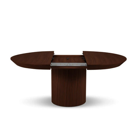 Nicole ausziehbarer Esstisch aus Eichenfurnier und Eiche, 130-180 cm - ZEN ZONE Furniture