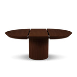 Nicole ausziehbarer Esstisch aus Eichenfurnier und Eiche, 130-180 cm - ZEN ZONE Furniture