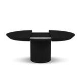 Nicole ausziehbarer Esstisch aus Eichenfurnier und Eiche, 130-180 cm - ZEN ZONE Furniture