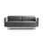 Noomi 2-Sitzer Sofa aus Samt (PariSte) in Grau, 162x94 cm – Bild 1
