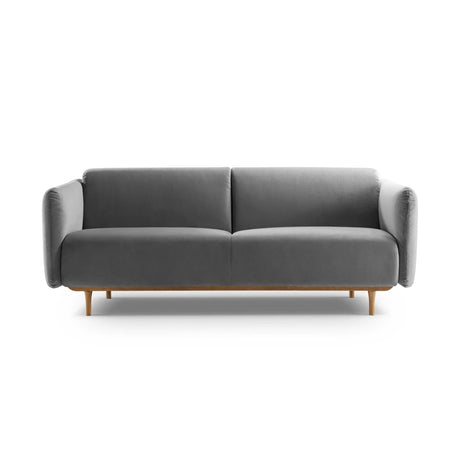 Noomi 2-Sitzer Sofa aus Samt (PariSte) in Grau, 162x94 cm – Bild 1