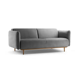 Noomi 2-Sitzer Sofa aus Samt (PariSte) in Grau, 162x94 cm – Bild 3