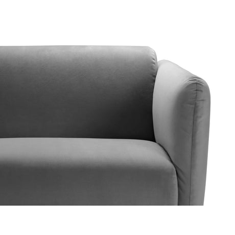 Noomi 2-Sitzer Sofa aus Samt (PariSte) in Grau, 162x94 cm – Bild 6