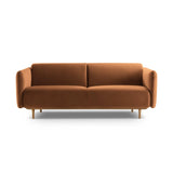 Noomi 2-Sitzer Sofa aus Samt (ParTej) in Honey, 162x94 cm – Bild 1