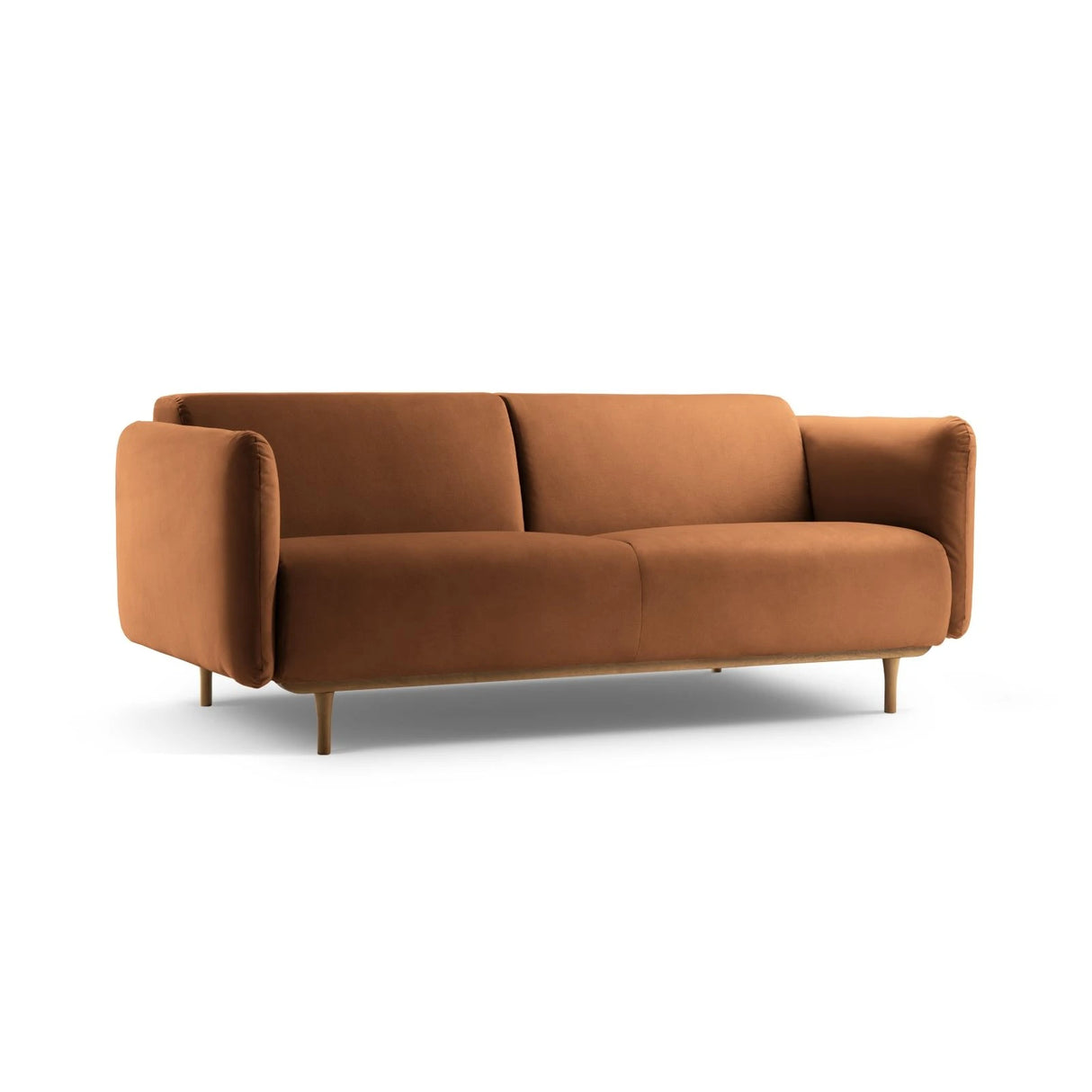 Noomi 2-Sitzer Sofa aus Samt (ParTej) in Honey, 162x94 cm – Bild 3