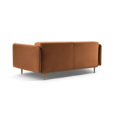 Noomi 2-Sitzer Sofa aus Samt (ParTej) in Honey, 162x94 cm – Bild 5