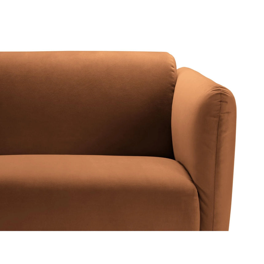 Noomi 2-Sitzer Sofa aus Samt (ParTej) in Honey, 162x94 cm – Bild 6