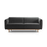 Noomi 2-Sitzer Sofa aus Strukturierter Stoff (Lib21) in Graphit, 162x94 cm – Bild 1