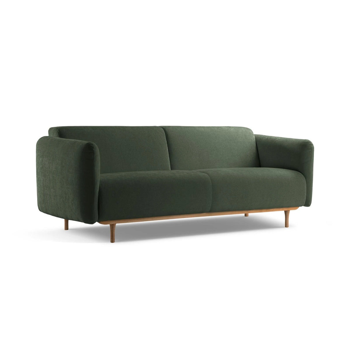 Noomi 3-Sitzer Sofa aus Samt oder Strukturstoff, 196x94 cm – Bild 3