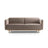 Noomi 3-Sitzer Sofa aus Samt (PariKha) in Concrete, 196x94 cm – Bild 1