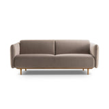 Noomi 3-Sitzer Sofa aus Samt (PariKha) in Concrete, 196x94 cm – Bild 1