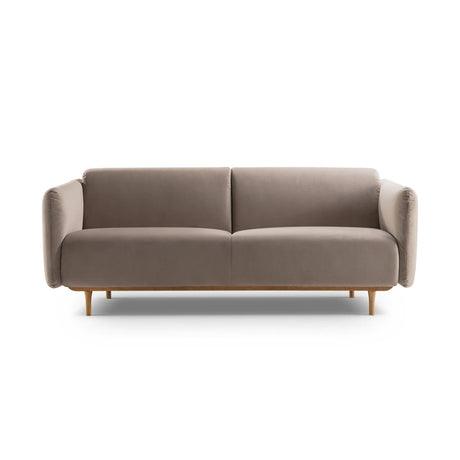 Noomi 3-Sitzer Sofa aus Samt (PariKha) in Concrete, 196x94 cm – Bild 1