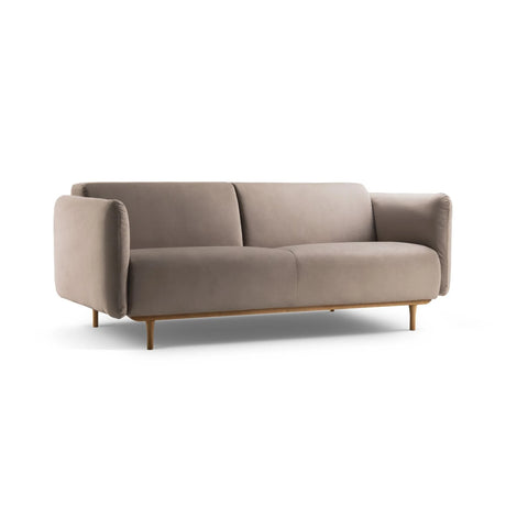 Noomi 3-Sitzer Sofa aus Samt (PariKha) in Concrete, 196x94 cm – Bild 3