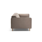 Noomi 3-Sitzer Sofa aus Samt (PariKha) in Concrete, 196x94 cm – Bild 4