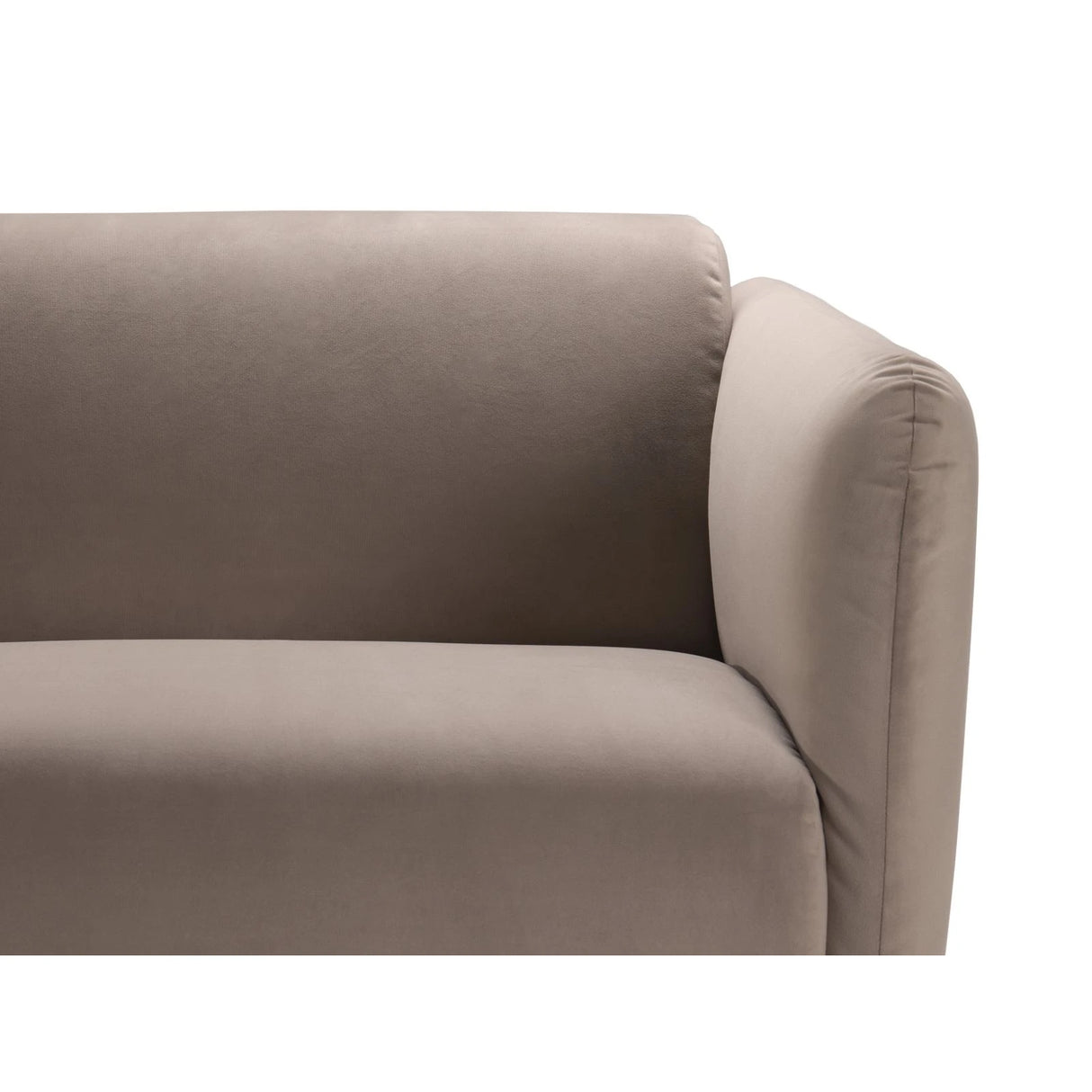 Noomi 3-Sitzer Sofa aus Samt (PariKha) in Concrete, 196x94 cm – Bild 6