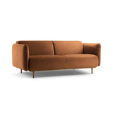 Noomi 3-Sitzer Sofa aus Samt (ParTej) in Honey, 196x94 cm – Bild 3