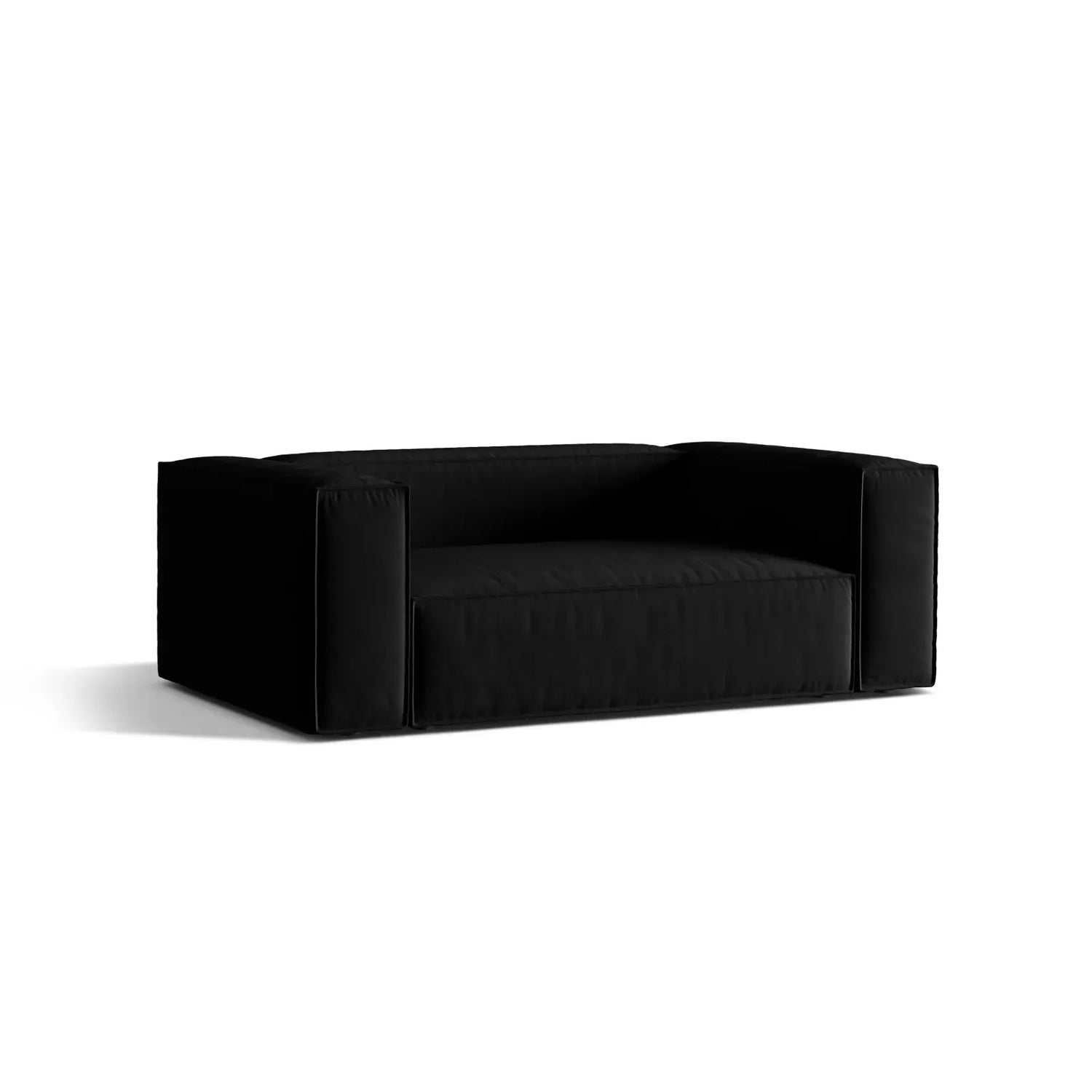 Nuria 2-Sitzer Sofa mit Bezug in Samt, Strukturstoff oder Boucle-Stoff, 170x110 cm - ZEN ZONE Furniture