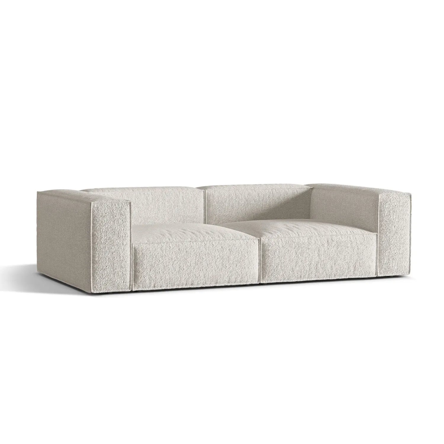 Nuria 4-Sitzer Sofa mit Bezug in Samt, Strukturstoff oder Boucle-Stoff, 250x110 cm - ZEN ZONE Furniture