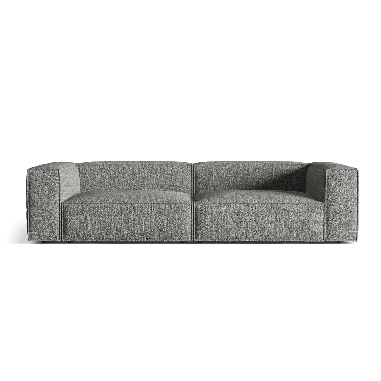 Nuria 5-Sitzer Sofa mit Bezug aus Boucle (MoGra) in Graphit, 110x290 cm – Bild 1