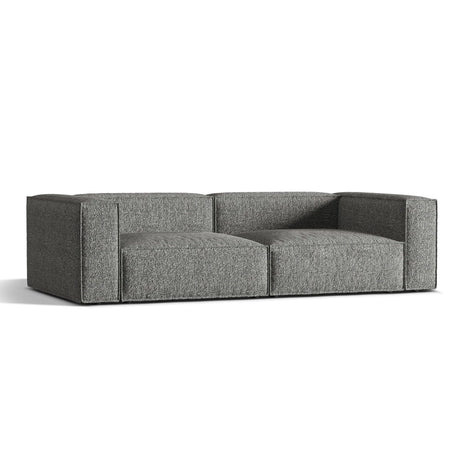 Nuria 5-Sitzer Sofa mit Bezug aus Boucle (MoGra) in Graphit, 110x290 cm – Bild 3