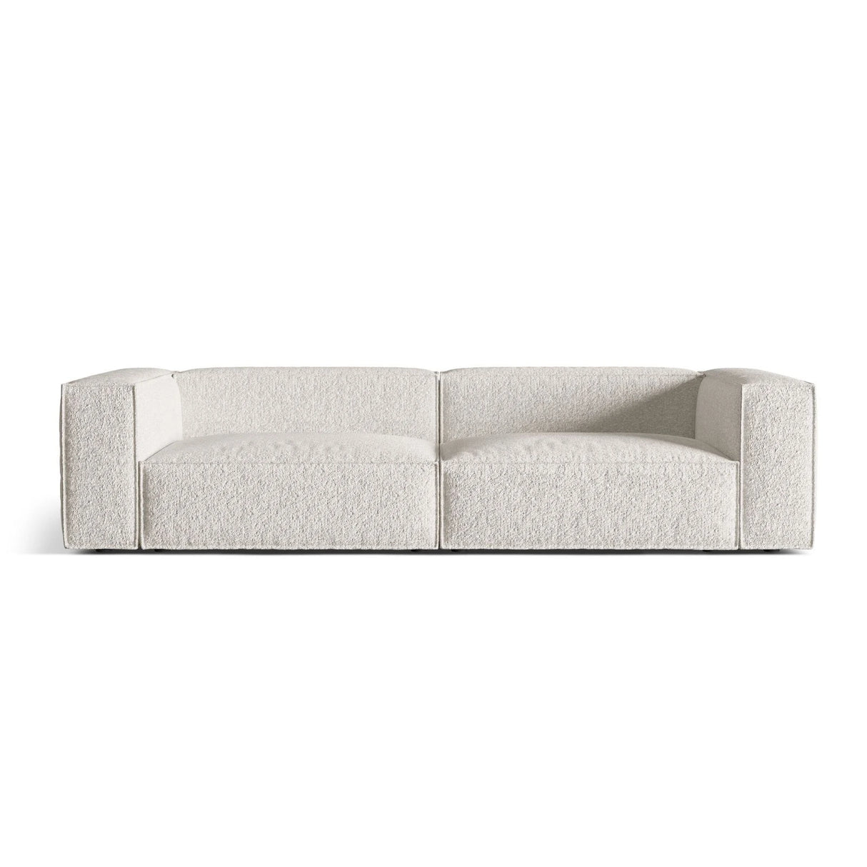 Nuria 5-Sitzer Sofa mit Bezug aus Boucle (MonPea) in Grey Beige Melange, 110x290 cm – Bild 1
