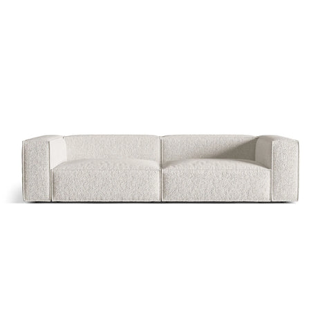 Nuria 5-Sitzer Sofa mit Bezug aus Boucle (MonPea) in Grey Beige Melange, 110x290 cm – Bild 1
