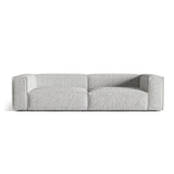 Nuria 5-Sitzer Sofa mit Bezug aus Boucle (MonSil) in Silber, 110x290 cm – Bild 1