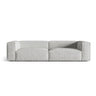 Nuria 5-Sitzer Sofa mit Bezug aus Boucle (MonSil) in Silber, 110x290 cm – Bild 1