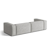 Nuria 5-Sitzer Sofa mit Bezug aus Boucle (MonSil) in Silber, 110x290 cm – Bild 4