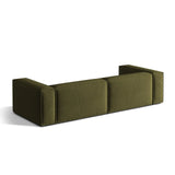 Nuria 5-Sitzer Sofa mit Bezug aus Samt (ParFor) in Moss Green Melange, 110x290 cm – Bild 4