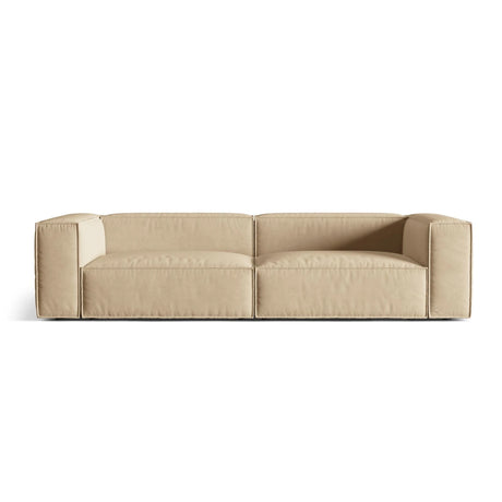 Nuria 5-Sitzer Sofa mit Bezug aus Samt (PariBei) in Nude, 110x290 cm – Bild 1