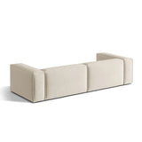 Nuria 5-Sitzer Sofa mit Bezug aus Samt (PariCre) in Beige, 110x290 cm – Bild 4