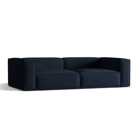 Nuria 5-Sitzer Sofa mit Bezug aus Samt (PariDB) in Dunkelblau, 110x290 cm – Bild 3