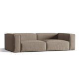 Nuria 5-Sitzer Sofa mit Bezug aus Samt (PariKha) in Concrete, 110x290 cm – Bild 3
