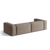 Nuria 5-Sitzer Sofa mit Bezug aus Samt (PariKha) in Concrete, 110x290 cm – Bild 4