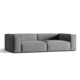 Nuria 5-Sitzer Sofa mit Bezug aus Samt (PariSte) in Grau, 110x290 cm – Bild 3