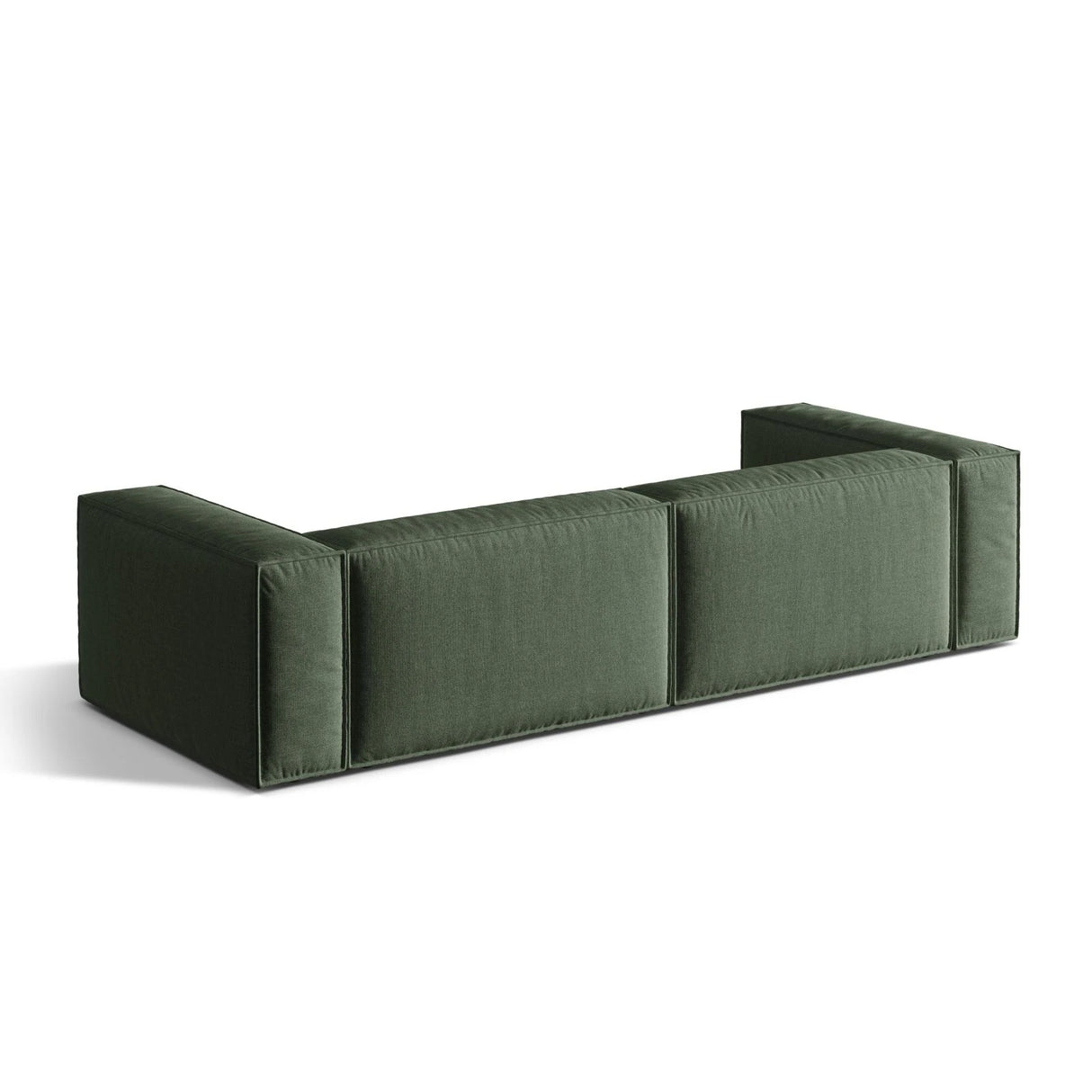Nuria 5-Sitzer Sofa mit Bezug aus Strukturierter Stoff (Lib12) in Moss Green, 110x290 cm – Bild 4