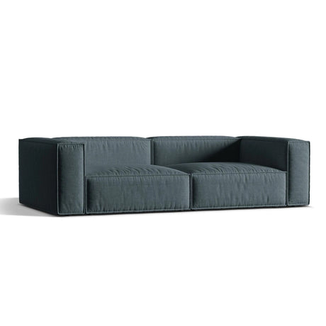 Nuria 5-Sitzer Sofa mit Bezug aus Strukturierter Stoff (Lib13) in Deep Petrol, 110x290 cm – Bild 3