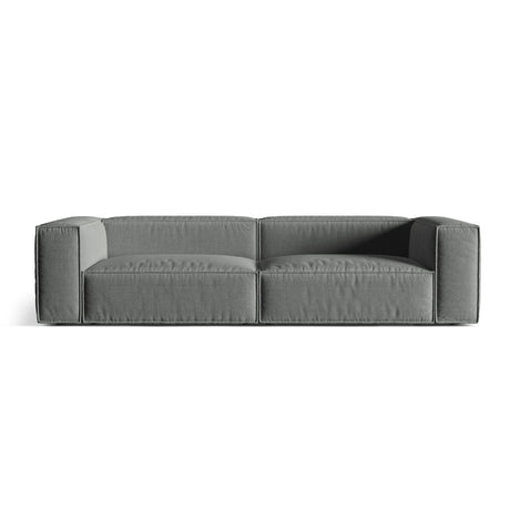 Nuria 5-Sitzer Sofa mit Bezug aus Strukturierter Stoff (Lib20) in Grau, 110x290 cm – Bild 1