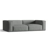 Nuria 5-Sitzer Sofa mit Bezug aus Strukturierter Stoff (Lib20) in Grau, 110x290 cm – Bild 3