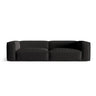 Nuria 5-Sitzer Sofa mit Bezug aus Strukturierter Stoff (Lib22) in Schwarz, 110x290 cm – Bild 1