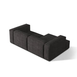 Nuria Ecksofa Links, mit Bezug aus Boucle (MoAn) in Anthrazit, 147x252 cm – Bild 5