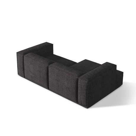 Nuria Ecksofa Links, mit Bezug aus Boucle (MoAn) in Anthrazit, 147x252 cm – Bild 5