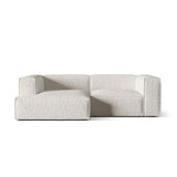 Nuria Ecksofa Links, mit Bezug aus Boucle (MonPea) in Grey Beige Melange, 147x252 cm – Bild 1