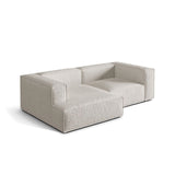 Nuria Ecksofa Links, mit Bezug aus Boucle (MonPea) in Grey Beige Melange, 147x252 cm – Bild 4