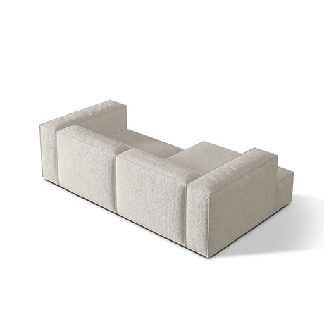 Nuria Ecksofa Links, mit Bezug aus Boucle (MonPea) in Grey Beige Melange, 147x252 cm – Bild 5