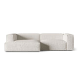 Nuria Ecksofa Links, mit Bezug aus Boucle (MonPea) in Grey Beige Melange, 147x292 cm – Bild 1